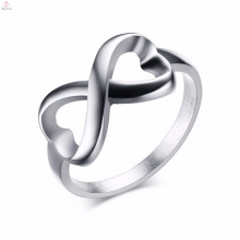 Les anneaux de conception infinie à la mode des femmes en acier inoxydable bijoux